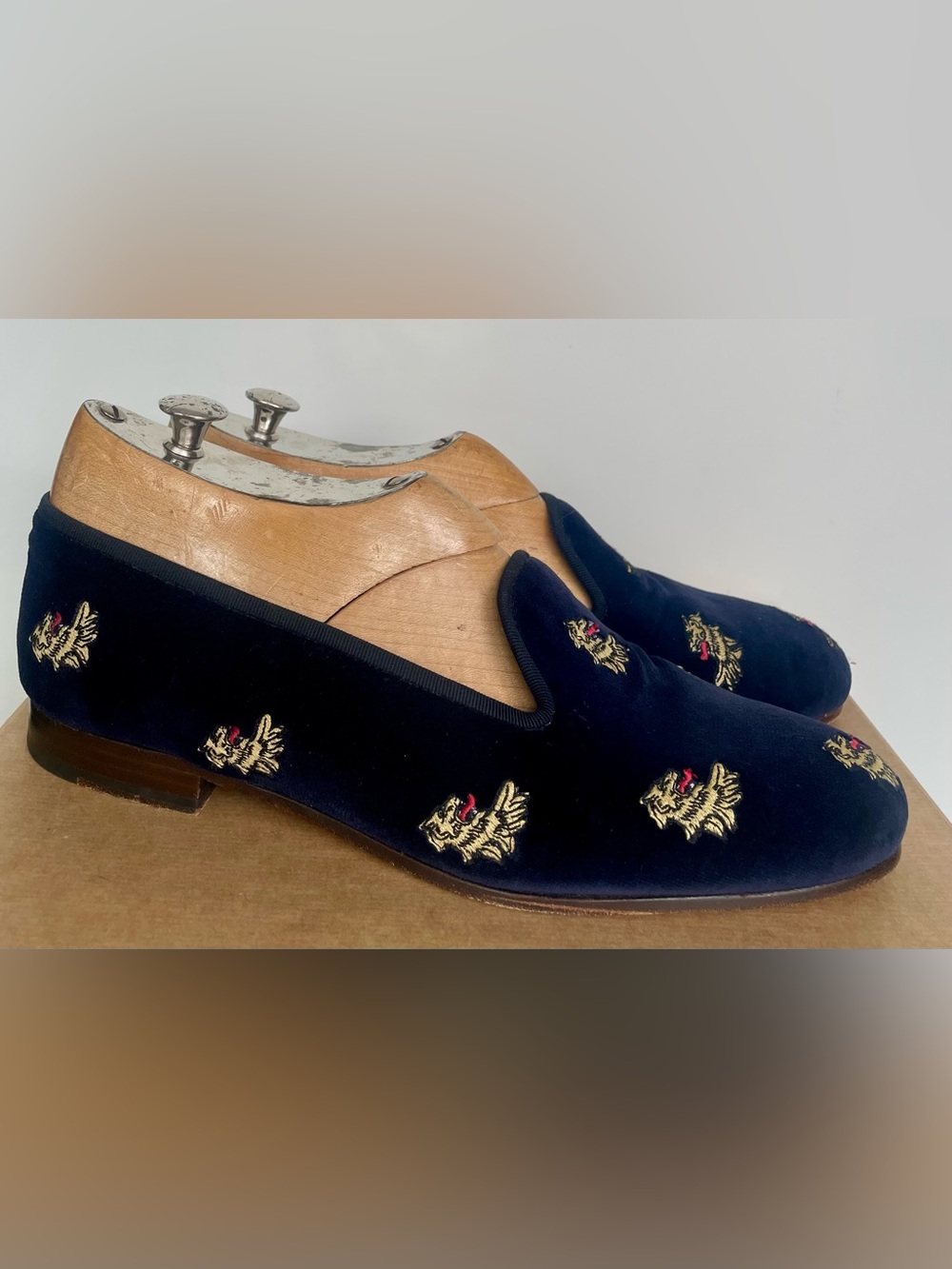 Stubbs & Wootton x J. Crew velvet loafer slippers Size 9.5 US (women’s)